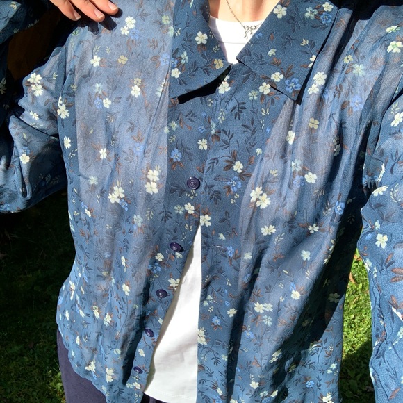 Terra Nostra Blue Blouse - Picture 5 of 7